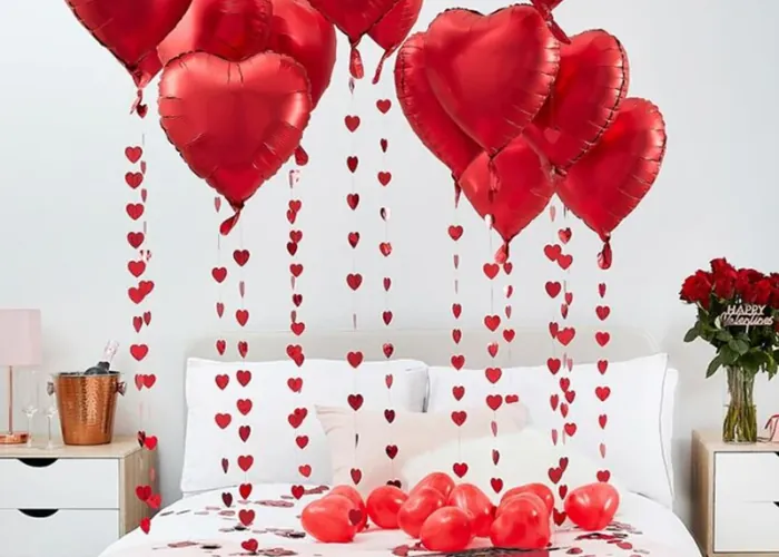 Heart Balloons Display